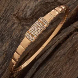 Kushal's Fashion Jewellery Rose-Gold Tone Kada for Women-picture-25