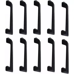 Atom Zinc Black Glossy Finish Cabinet/Drawer Handle, CH-ZN-223-BLK-04-110 (Pack of 10)-12