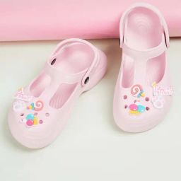 Fame Forever by Lifestyle Kids Pink Back Strap Clogs-image-46