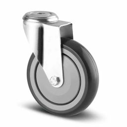 Tente Swivel Castor Wheel, 80 Kg Capacity, 125 mm Wheel, 1670 PJP 125/32 P30-13-image-99