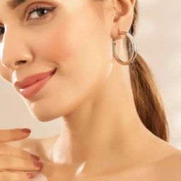 Priyaasi Classic Silver Brass Earrings-image-86