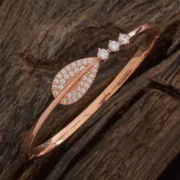 Kushal's Fashion Jewellery Rose-Gold Tone Kada for Women-picture-21