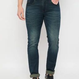 Duke Blue Blended Smart Fit Washed Jeans-image-37