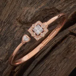 Kushal's Fashion Jewellery Rose-Gold Tone Kada for Women-picture-33