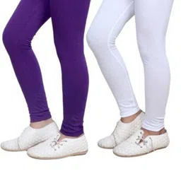 Tik Tok WEARS Girls White Churidar Length Leggings-image-127