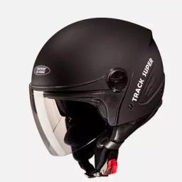 Studds Matt Black Xtra Large (600 mm) Open Face Helmet, Track Super-image-36