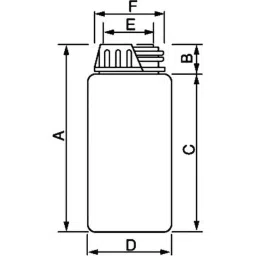 AS ONE Fluorotec Narrow Mouth Bottle 1 L, 4-758-55-22