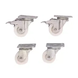 Fulcrum Swivel Bush Type Castor Wheel 50.8mm(2 Inch) Wheel Dia and White Color, FCW-21W (Set of 4)-picture-30