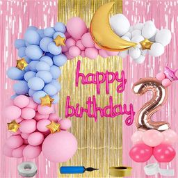 Shopperskart Second Happy Birthday Kit For Party Decorations Pack of 92 - Multicolour-image-30