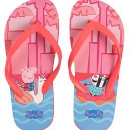 Yellow Bee Peppa Pig Pool Party Theme Casual Flip Flops - Pink-image-75