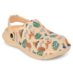 LIBERTY Dinosaur Designed Perforated Clogs - Beige-picture-32