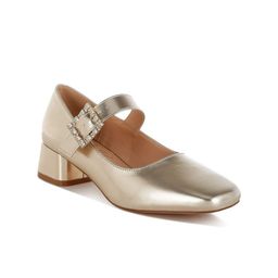 London Rag Embellished Leather Block Pumps-40