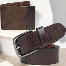 Metronaut Men genuine leather wallet & belt Accessory Gift-image-37