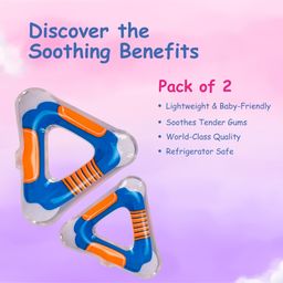Adore Crave Water Filled Teethers- Triangle -Pack of 2 image 4