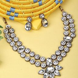 Dhivara Copper-Plated Kundan Stone-Studded Jewellery Set-picture-16