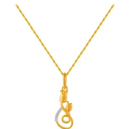 P.C. Chandra Jewellers 14 kt Gold Pendant without Chain-image-61