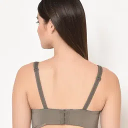 Da Intimo Grey Non Wired Non Padded Full Coverage Bra image 2