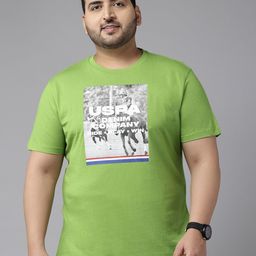 U.S. Polo Assn. Denim Co. Plus Size Brand Logo Printed Pure Cotton Slim Fit T-shirt-image-46