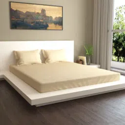 Mark Home Naturelle 400 TC Beige Bed Sheet Set-picture-15