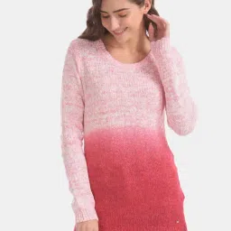 U.S. Polo Assn. Fandango Pink Ombre Print Sweater-31