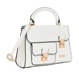 Styli Off White Animal Effect Cross Body Bag-image-12