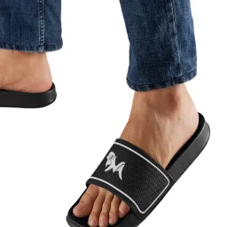 Neemans Men's Signature Black Slides image 1