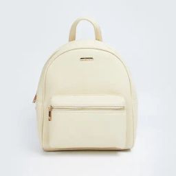 Ginger by Lifestyle White PU Backpack-image-69