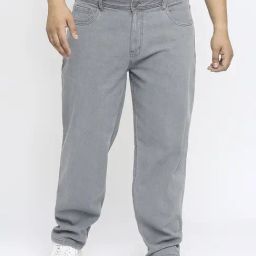 Turning Blue Grey Relaxed Fit Jeans-image-97