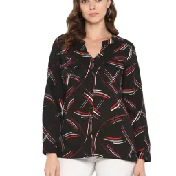 Aditi Wasan Black Printed Shirt-image-55