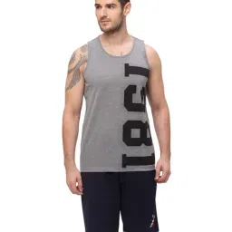 Giordano Grey Cotton Comfort Fit Printed T-Shirt-image-4