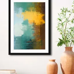 999Store Multicolor MDF Abstract Wall Printed Paper Wall Painting - Set of 1-24