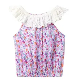 Cub McPaws Kids Girls Fashion Woven Top|Multicolor|4-5 Years-image-28