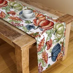 Klotthe Printed Multicolor 300 TC Cotton Blend Table Runner-image-88