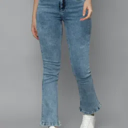 Allen Solly Blue Regular Fit Lightly Washed Jeans-image-95