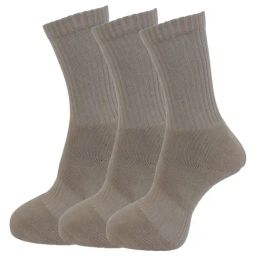 Dollar Beige Cotton Free Size Socks - Pack of 3-image-73