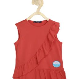Allen Solly Junior Red Solid Top-image-26
