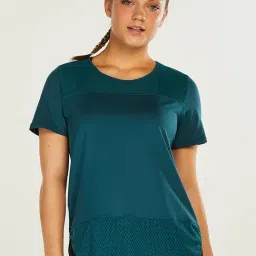Hunkemoller Blue Round Neck T-Shirt-image-6