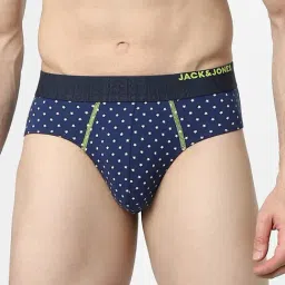 Jack & Jones Blue Printed Briefs-picture-17