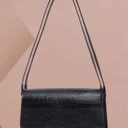 Fastrack MTO MTS newline1 Black PU Medium Shoulder Handbag-23