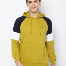 Allen Solly Multi Regular Fit Colour Block Hooded SweatShirt-picture-7
