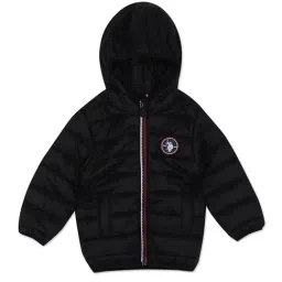 U.S. Polo Assn. Kids Black Quilted Full Sleeves Puffer Jacket-image-92