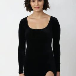 Forever 21 Black Mini Bodycon Dress-image-20
