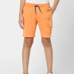 Jack & Jones Junior Dark Orange Solid Shorts-picture-42