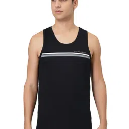 U.S. Polo Assn. Black Cotton Regular Fit Striped Vests-picture-21