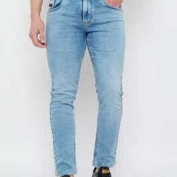 Duke Blue Blended Smart Fit Washed Jeans-image-45
