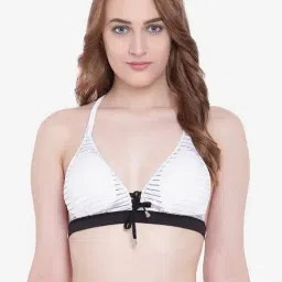 La Intimo White Stripes Seashow Bikini Bikini Bra-image-96