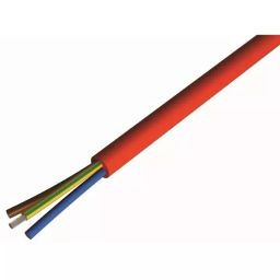 CAE Groupe Silicone Electrical Cable SIHF Type +180°C 100 m 3 Core 10.6 mm Outer Diameter, Brick Red-image-99