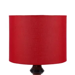 Tucasa NTU-179 B-22 Table Lamp with Wood Base (Red) image 3