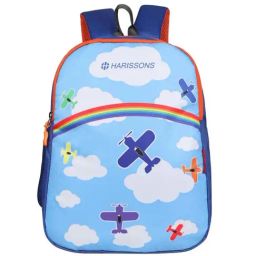 Harissons Air Kids Blue Polyester Printed Backpack - 14 Ltrs-35