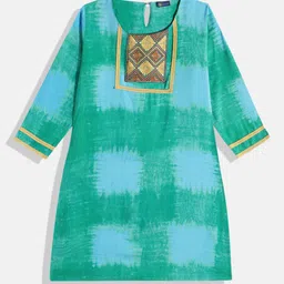 YK Printed Thread Work Thread Work Kurti-image-49